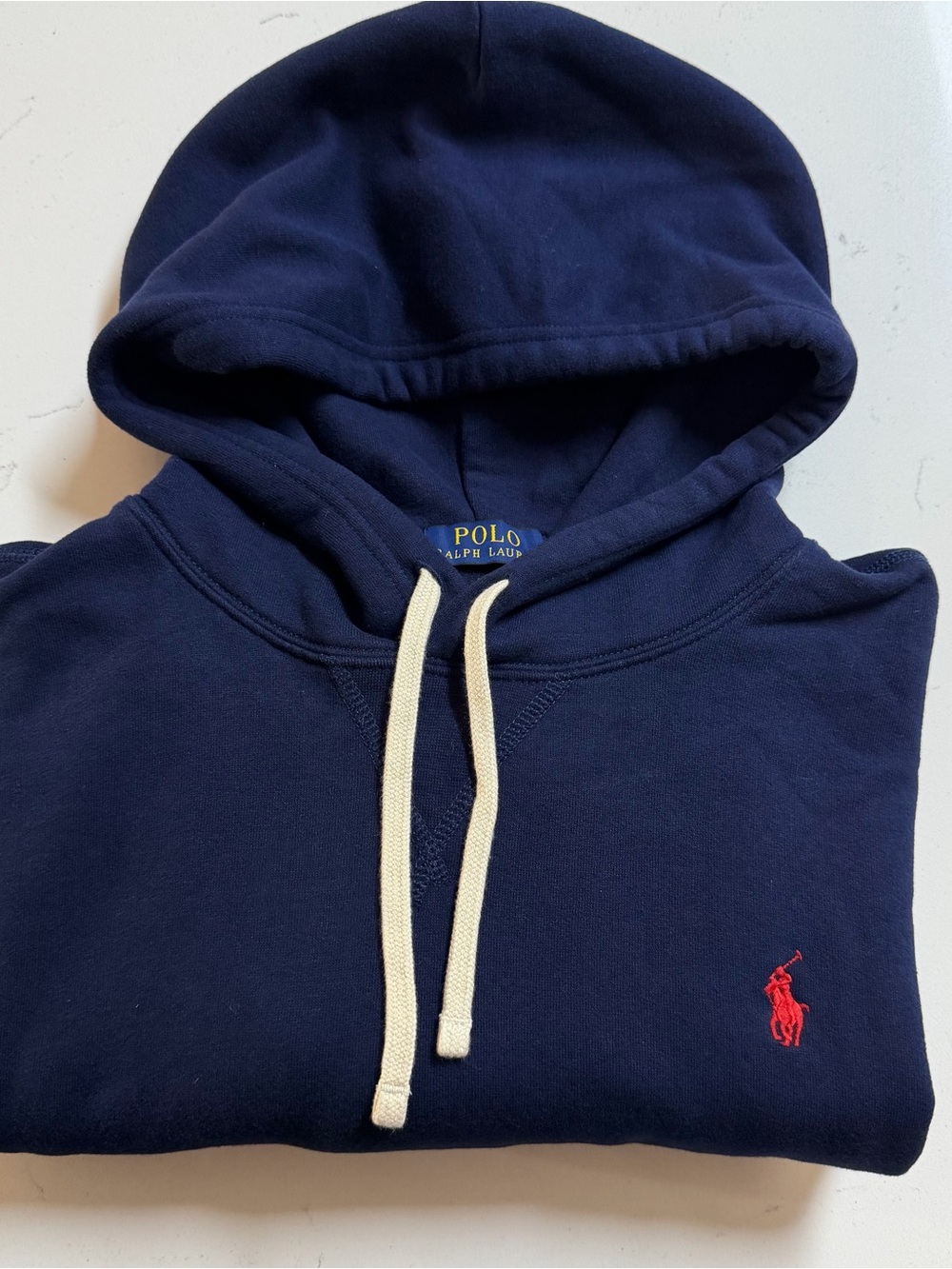 Polo by Ralph Lauren Navy Hoodie with Red Pony